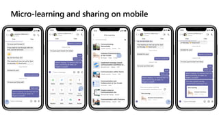 Micro-learning and sharing on mobile
 