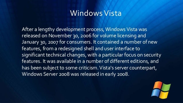 Some New Features Of Windows Vista