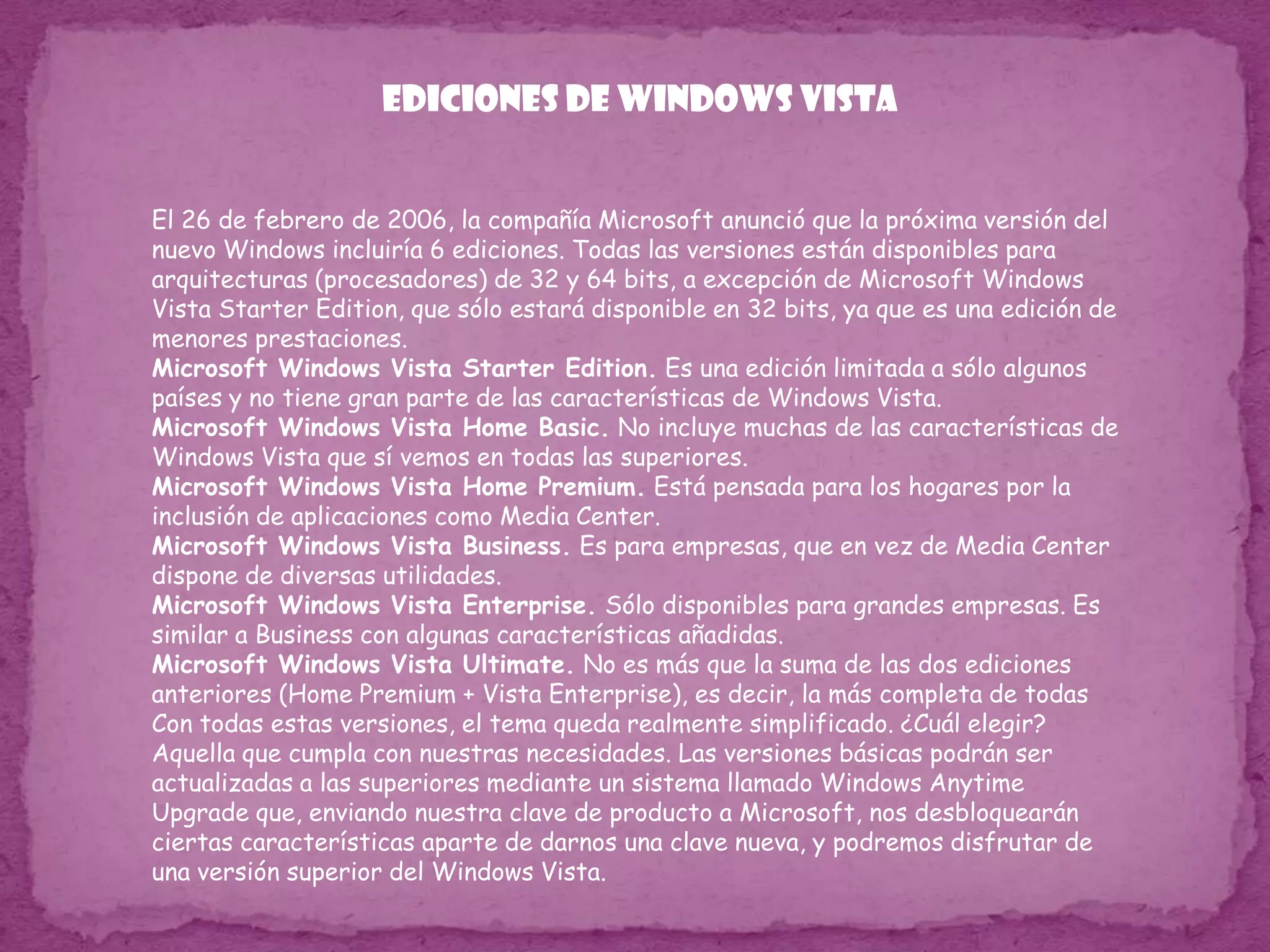 Windows  2000 Es un sistema operativo de Microsoft que se puso en circulación el 17 de febrero de 2000 con un cambio de nomenclatura para su sistema NT. Así, Windows NT 5.0 pasó a llamarse Windows 2000.La fecha del vencimiento del soporte fue el 13 de julio del 2010.Este Windows presenta 2 versiones que a continuación os mostrare: