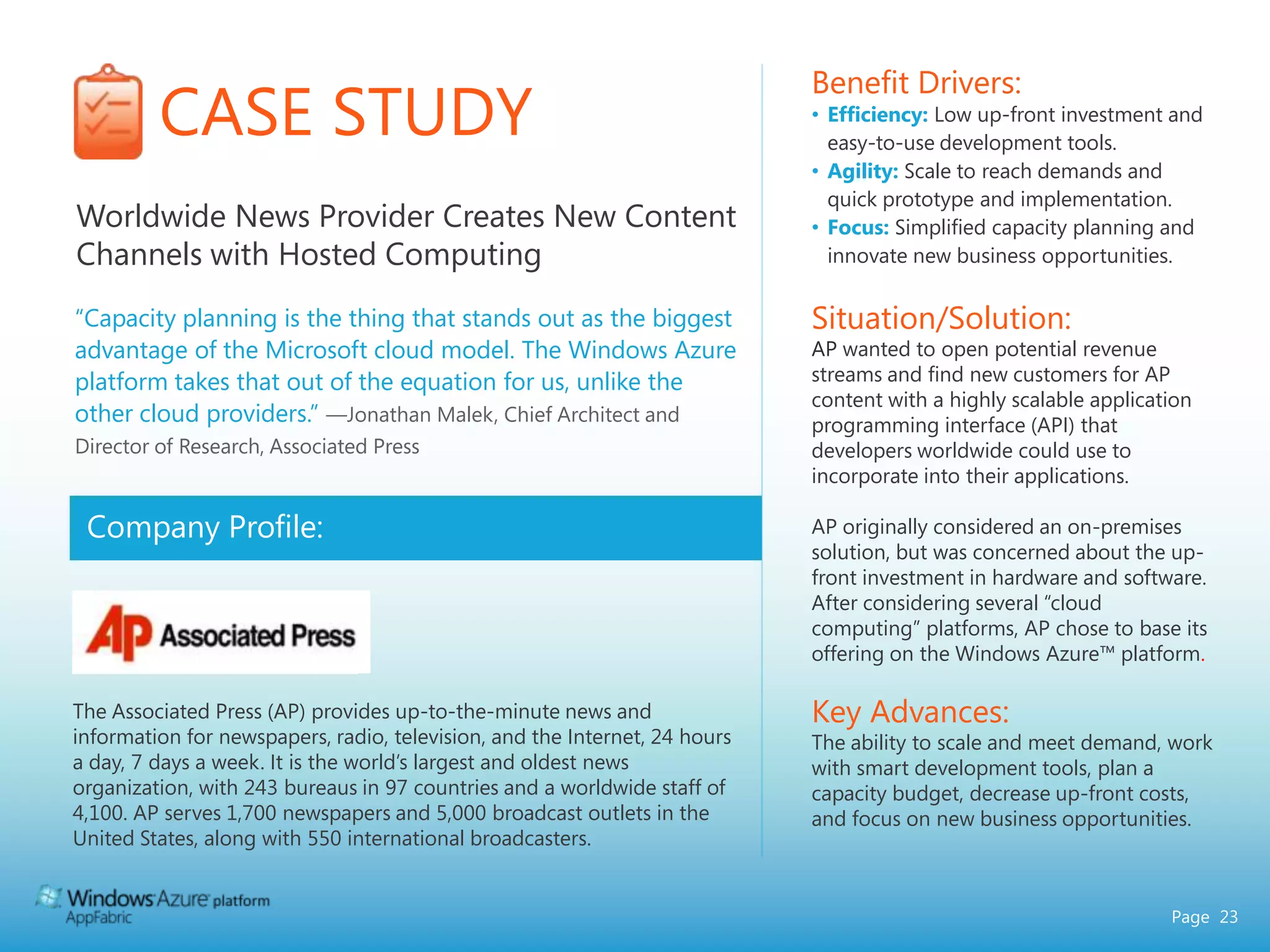 AppFabric Access Control OverviewWhat it is:Federated authorization management serviceWhat it does:Simplify user access authorization across organizations and ID providers