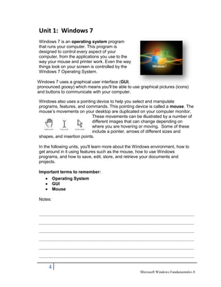 Microsoft Windows 7 Fundamentals (8th Ed.) | PDF