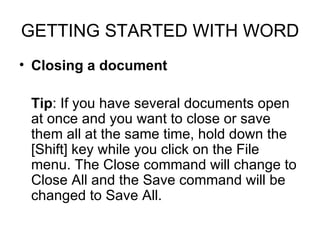 Microsoft word | PPT
