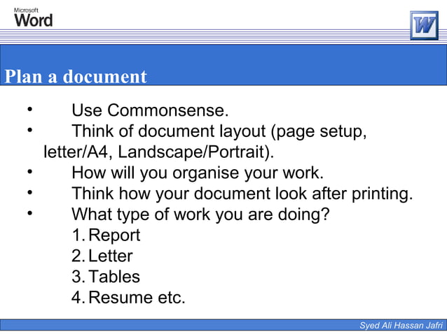 Microsoft word | PPT