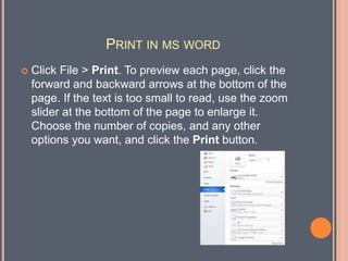 Microsoft word