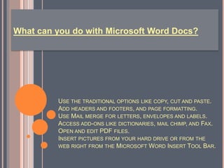 Microsoft word