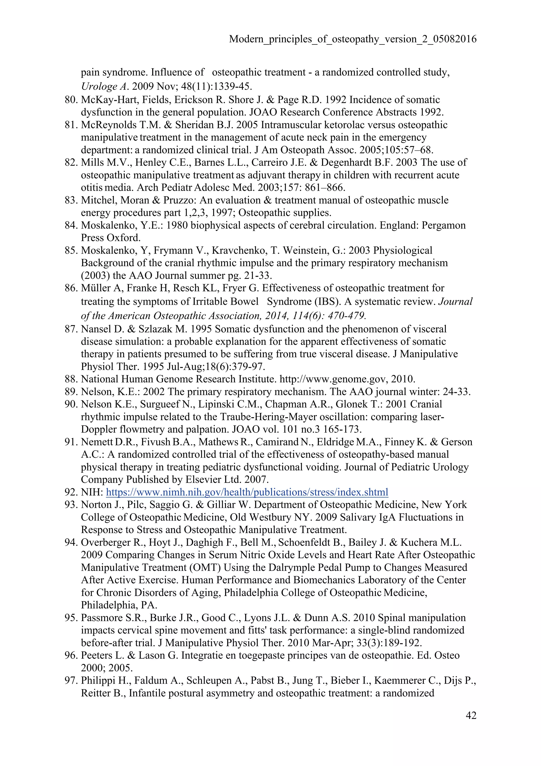 Modern Principles of Osteopathy | PDF