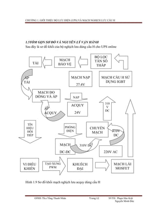 Đồ án UPS | PDF
