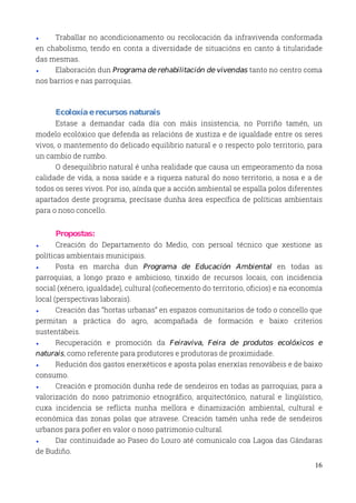Programa electoral do BNG do Porriño | PDF