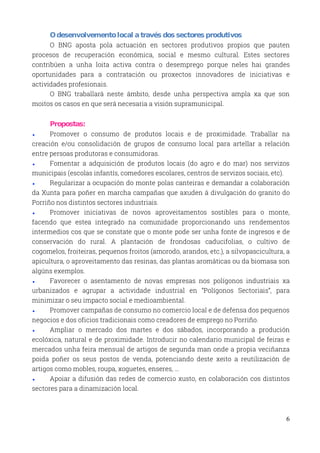 Programa electoral do BNG do Porriño | PDF