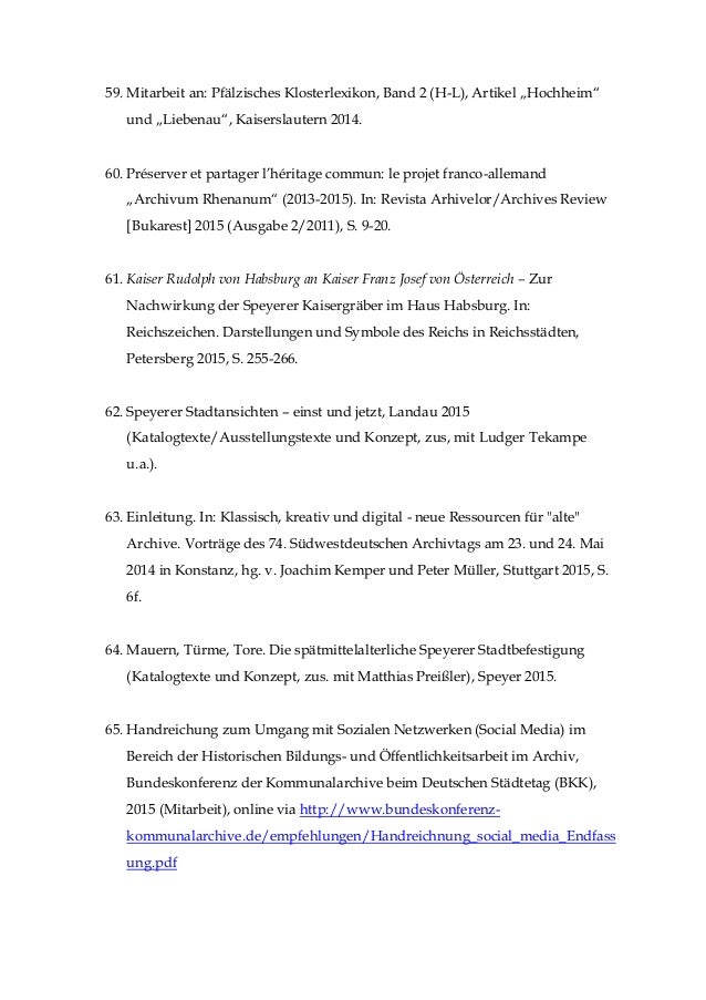 Publikationsliste (Stand Februar 2017)