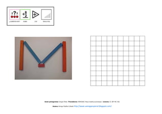 Autor pictogramas: Sergio Palao Procedencia: ARASAAC http://catedu.es/arasaac/ Licencia: CC (BY-NC-SA)


          Autora: Amaya Padilla Collado http://www.samogaespecial.blogspot.com/
 