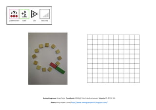 Autor pictogramas: Sergio Palao Procedencia: ARASAAC http://catedu.es/arasaac/ Licencia: CC (BY-NC-SA)


          Autora: Amaya Padilla Collado http://www.samogaespecial.blogspot.com/
 