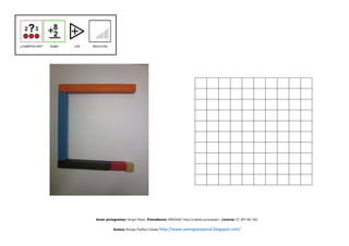 Autor pictogramas: Sergio Palao Procedencia: ARASAAC http://catedu.es/arasaac/ Licencia: CC (BY-NC-SA)


          Autora: Amaya Padilla Collado http://www.samogaespecial.blogspot.com/
 