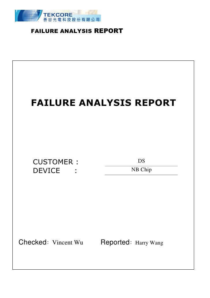 Microsoft Word S13623 Ds Scratch Pad Discolor Failure Analysis Repo Failure Analysis Report Template Free