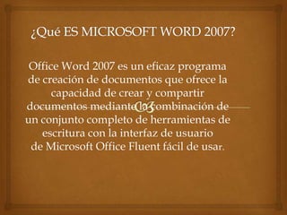 Microsoft word 2007 | PPTX