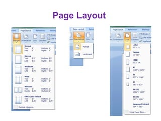 Page Layout
 