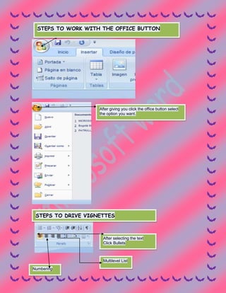 Microsoft  word 2007 karina corzo