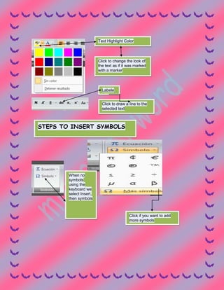 Microsoft  word 2007 karina corzo