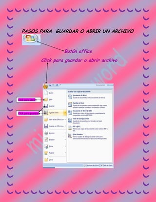 Microsoft  word 2007 karina corzo