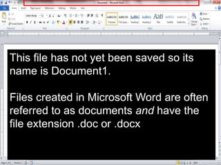 Word File Type Ext Microsoft Word Basics2.pptx