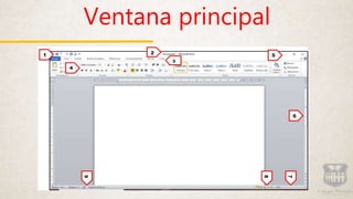 Ventana principal
 