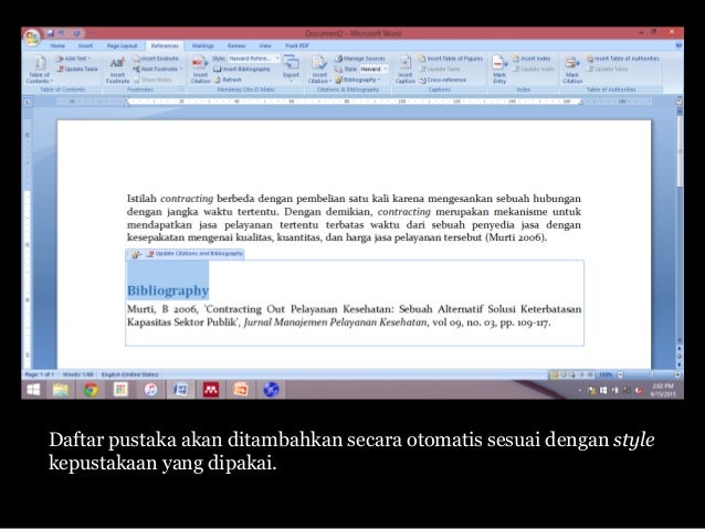 Sitasi dan Kepustakaan pada Karya Ilmiah PPDS