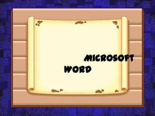 Microsoft
Word
 