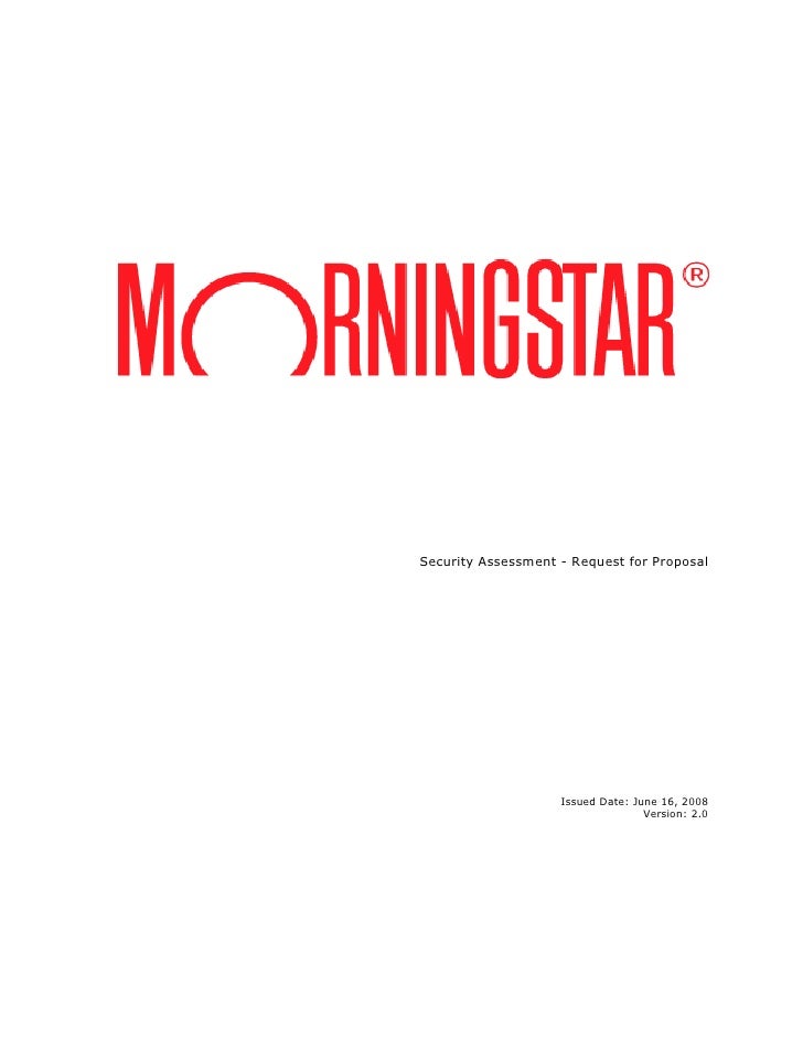 microsoft word morningstar rfp security assessment 2008 v2 1 microsoft word assessment