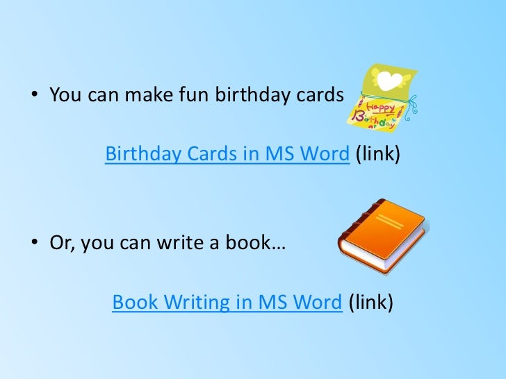 how to make a birthday card on microsoft word