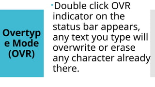 first quarter lesson in microsoft word in icf 8 | PPTX