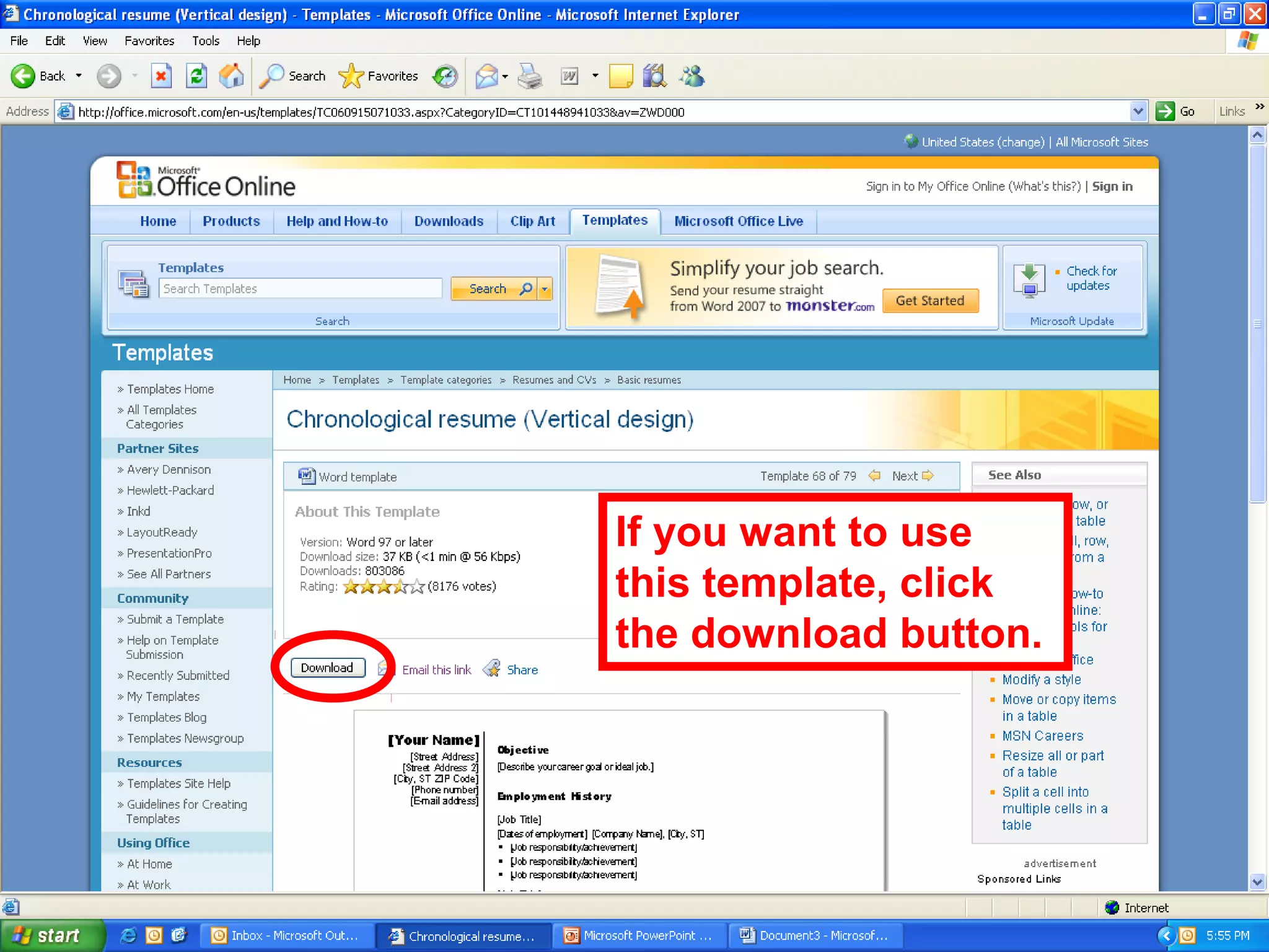 If you want to use
this template, click
the download button.
 