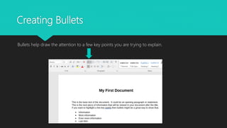 ms word tutorial class 6: bullets | numbering |... Microsoft word tutorial | PPTX