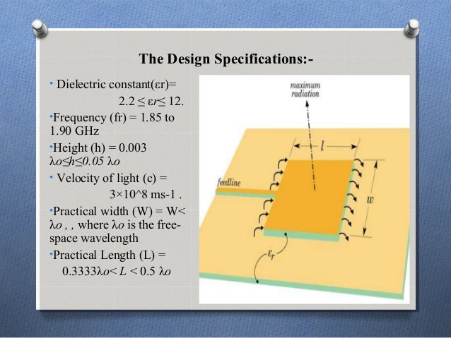 Microstrip patch antenna calculator