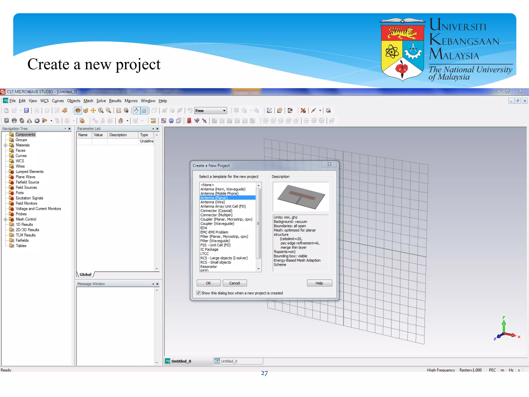 Create a new project
27
 