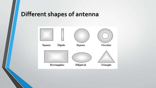 Different shapes of antenna
 