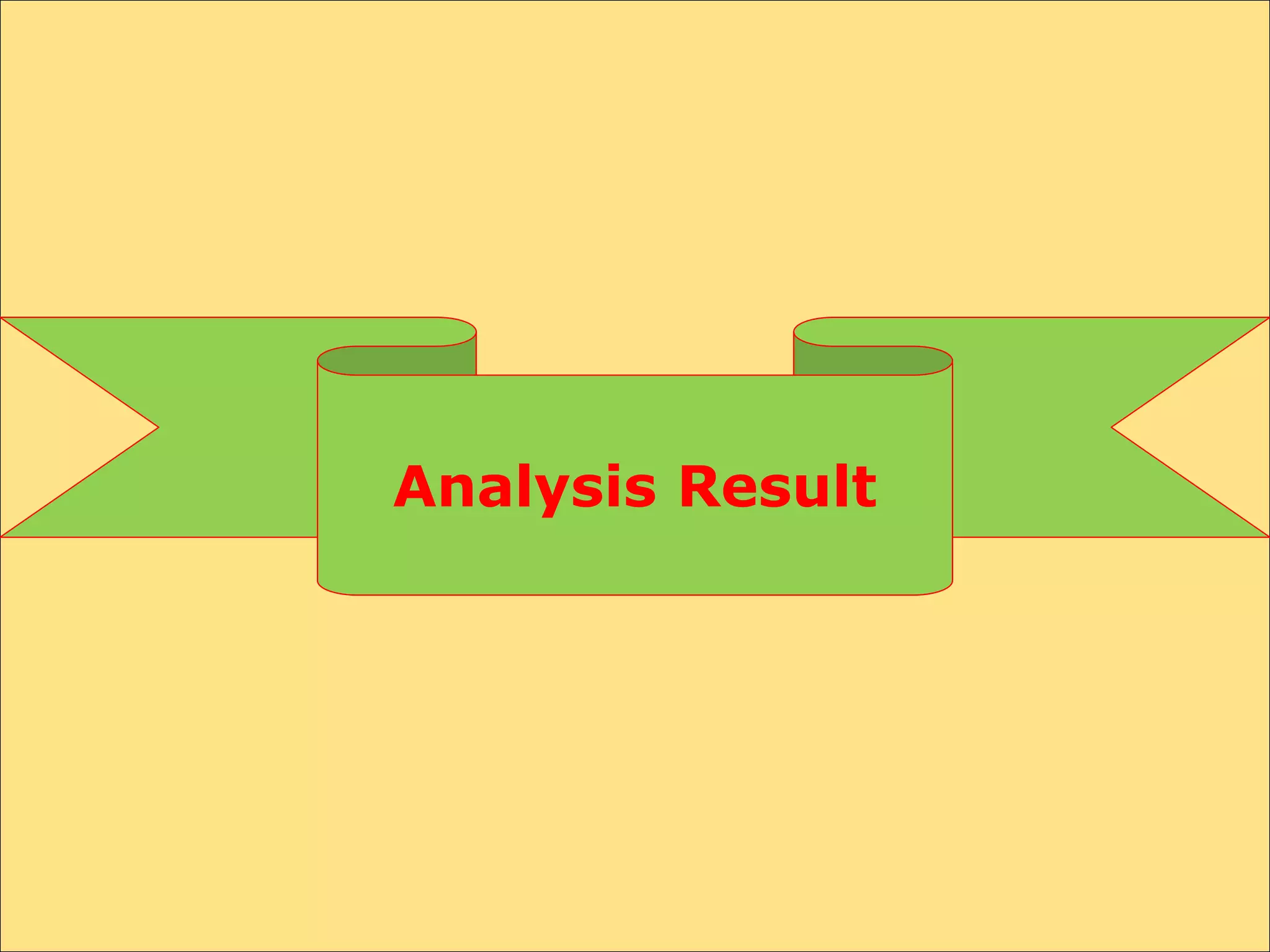 Analysis Result
 