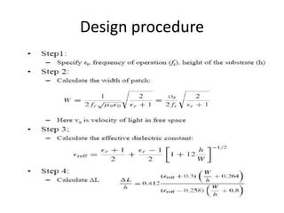 Design procedure
 