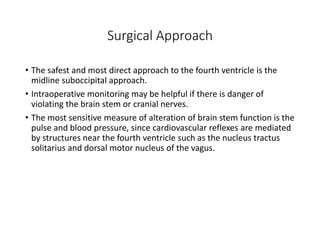 Microsurgical anatomy of fourth ventricle | PPTX