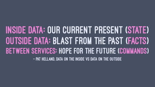 To condense fact from
the vapor of nuance
— Neal Stephenson, Snow Crash
 