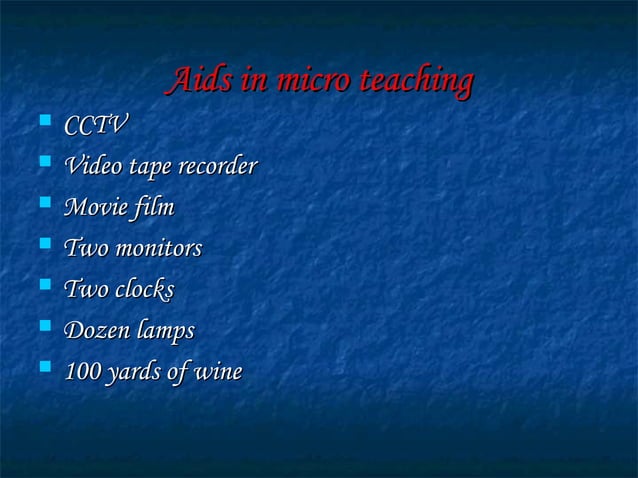 Microteaching | PPT | Education