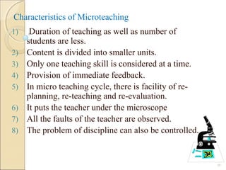 Micro teaching