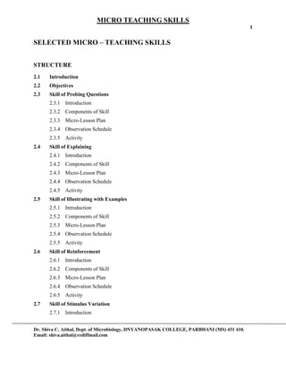 Micro teaching | PDF