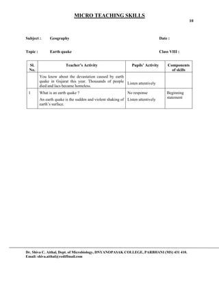 Micro teaching | PDF