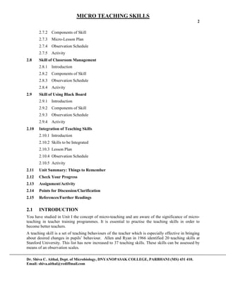 Micro teaching | PDF