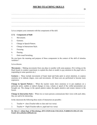 Micro teaching | PDF