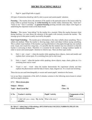 Micro teaching | PDF