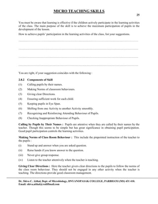 Micro teaching | PDF