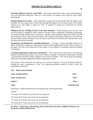 Micro teaching | PDF