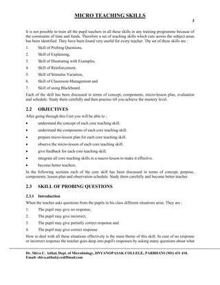 Micro teaching | PDF