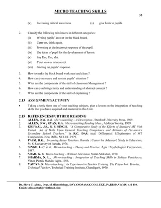 Micro teaching | PDF